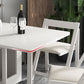 3/5/7ピースモダンな白い木製長方形の折りたたみ折りたたみダイニングセット