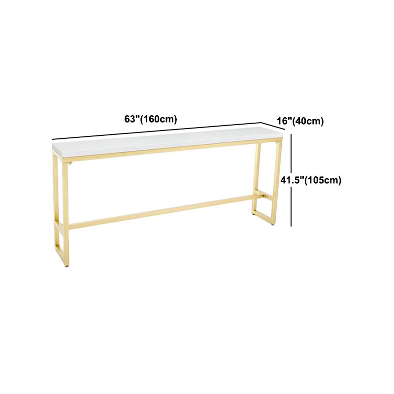 Glam – ensemble de Table de bar rectangulaire avec tabourets hauts en métal, 1/2/5/9 pièces, pour la maison