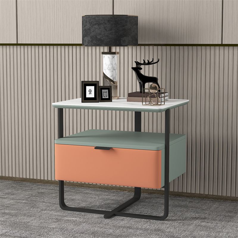 18,9 "tavolo da notte in pietra alta mobile in legno con cassetto