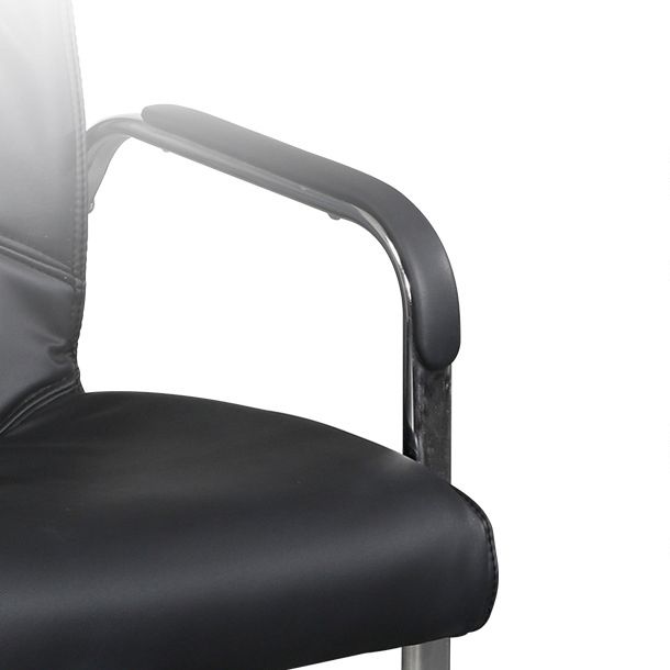 Moderne mid-back bureaustoelstoel Geen wielen gestoffeerde tankstoel