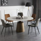 Contemporary Style Leather Dining Chairs Solid Back Chairs with 4 Black Legs (Set of 2) Clearhalo ' kitchen&dining_furn' 'Dining Chairs' 'Dining Tables & Seating' 'dining_chair' 'furn' 'furn_dining_chair' 'Furniture' 'furniture_dining_chair' 'Kitchen & Dining Furniture' 'kitchen' 1200x1200_aeff6719-1c8c-4a2b-aa4f-5da2ca98d16c