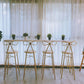 Glam White Wood Counter Table with Rectangle Table Top Gold Legs Table - 42" H Clearhalo 'Bar Furniture' 'Bar Tables' 'bar_tables' 'furn' 'furn_bar_tables' 'Furniture' 'furniture_bar_tables' 'Kitchen & Dining Furniture' 1200x1200_aeff8851-6bd5-4045-a987-44bf13b3c63a