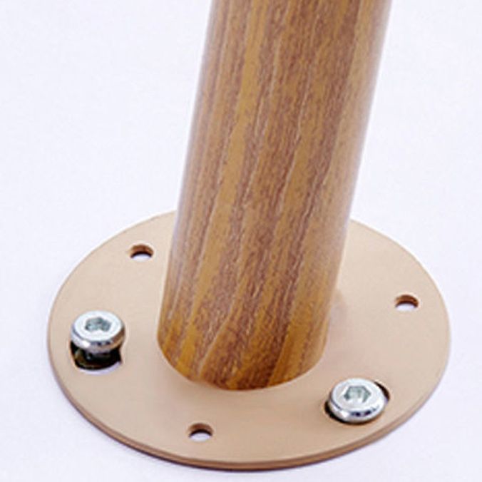 28.74 "Table lateral de estilo contemporáneo de estilo 3 patas de acento lateral redondo de madera de 3 patas