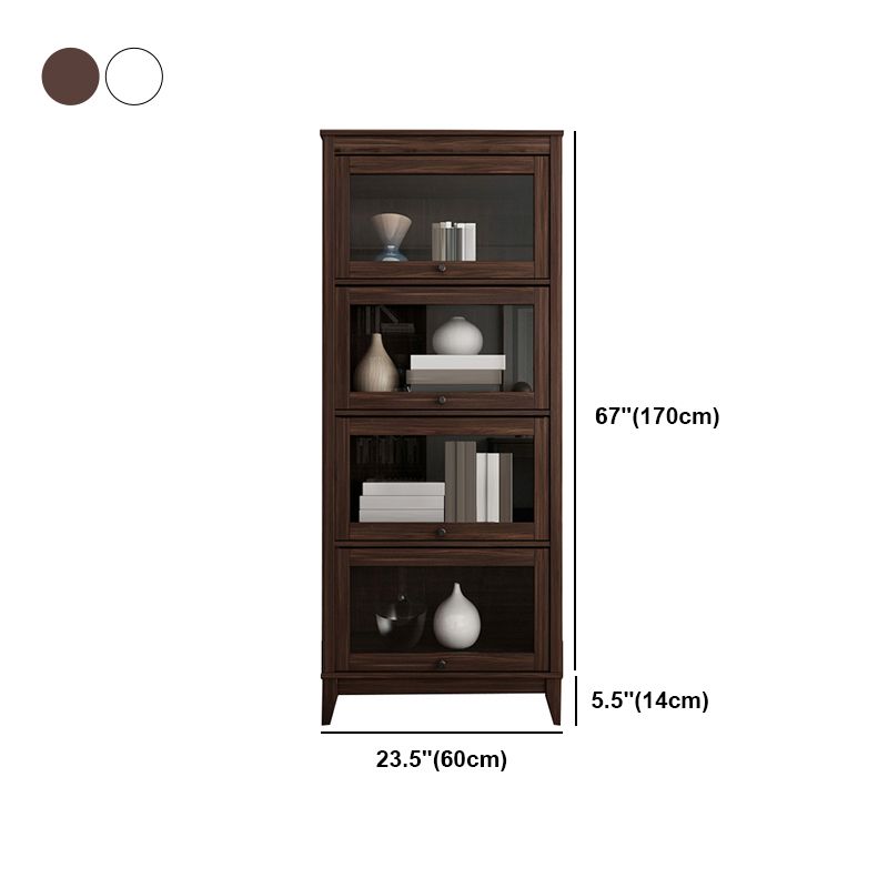 Contemporary Manufactured Wood Vertical Bookcase with Glass Doors Clearhalo 'Bookcases' 'furn' 'furn_bookcases' 'Furniture' 'furniture_bookcases' 'kitchen' 'kitchen_bookcases' 'Living Room Furniture' 'Office Furniture' 1200x1200_af0257c6-3fa3-4af0-b2ef-e51aa40fb0fe