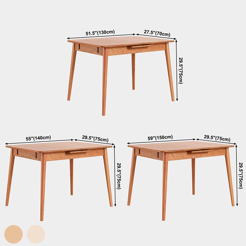 Rectangle Solid Wood Foldable Table Modern Dining Table with 4 Legs for Restaurant Clearhalo ' dining_table' 'Dining Tables & Seating' 'Dining Tables' 'furn' 'furn_dining_table' 'Furniture' 'furniture_dining_table' 'Kitchen & Dining Furniture' 'kitchen&dining_furn' 'kitchen' 'kitchen_dining_table' 1200x1200_af02b1a7-a7c6-429b-bcd5-7172c06142d6