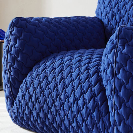 40,55 "breit skandinavischer Single Sofa Stuhl Polyester Twill Armstuhl für Schlafzimmer