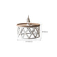 Rustic Solid Wood/Metal Round Distressed Living Room Accent Side Table Clearhalo 'Coffee & Accent Tables' 'End & Side Tables' 'end_side_tables' 'furn' 'furn_end_side_tables' 'Furniture' 'Living Room Furniture' 1200x1200_af06b2ee-d29f-44d6-8c7c-63c7755a75a0