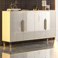 Sideboard Sideboard in stile glam beige con porte per soggiorno