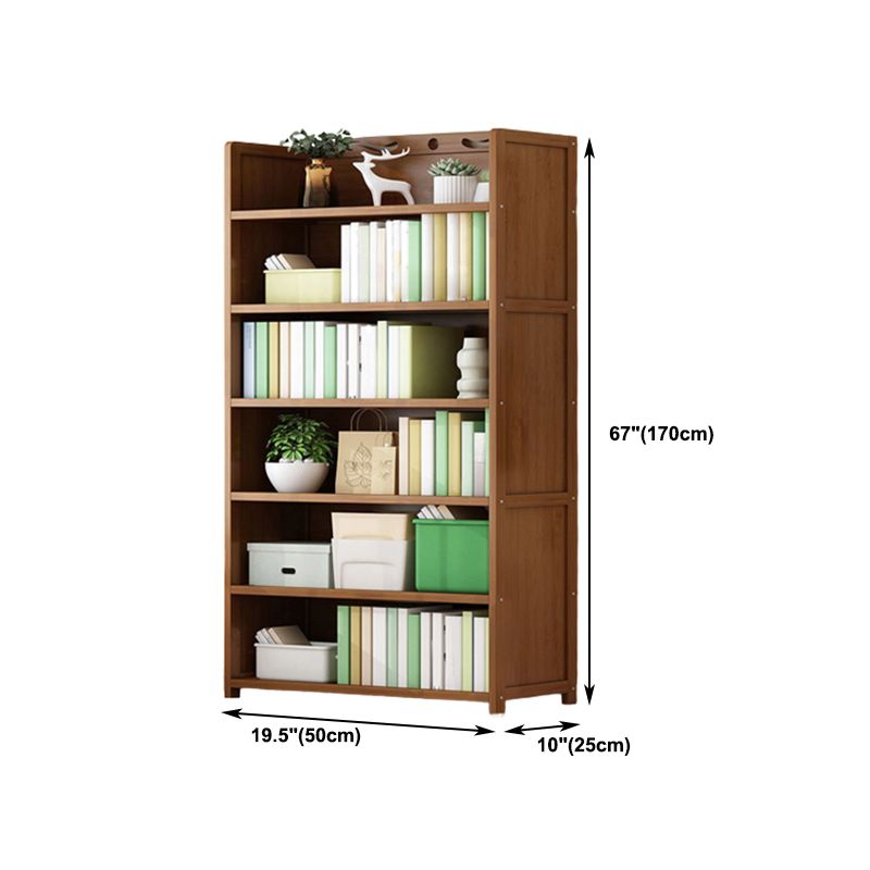9.9" W Modern Bookcase Matte Finish Closed Back Bookshelf for Study Room Clearhalo 'Bookcases' 'furn' 'furn_bookcases' 'Furniture' 'Office Furniture' 1200x1200_af08b6c5-3f2a-4f6a-a010-11f5695f992b