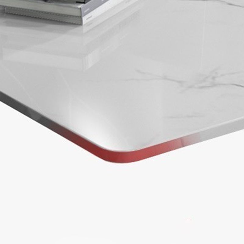 CONFÉRENCE DE CONFÉRENCE MODERNE CONFÉRENCE DE CONFÉRENCE RECTANGULAIRE TABLE DE BUREAUX AVEC 2 LEGS pour le bureau