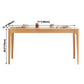 Rectangle Indoor Oak Wood Dining Table Modern Kitchen Table in Nature with 4 Legs Clearhalo ' dining_table' 'Dining Tables & Seating' 'Dining Tables' 'furn' 'furn_dining_table' 'Furniture' 'furniture_dining_table' 'Kitchen & Dining Furniture' 'kitchen&dining_furn' 'kitchen' 'kitchen_dining_table' 1200x1200_af0ca7b7-4a59-4a2b-a046-460b426ec8fe