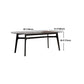 Modern Rectangle Dinette Set 1/4/5/7 Pieces Black Stone Top Indoor Dining Set Clearhalo 'Dining Room Sets' 'Dining Tables & Seating' 'dining_room_set' 'furn' 'furn_dining_room_set' 'Furniture' 'Kitchen & Dining Furniture' 1200x1200_af0cd00d-ea2f-4d45-ae08-59a6b3178e17