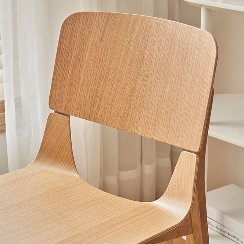 Nordic Style Solid Wood Dining Room Chair Armless Open Back Dining Side Chair for Home Use Clearhalo ' kitchen&dining_furn' 'Dining Chairs' 'Dining Tables & Seating' 'dining_chair' 'furn' 'furn_dining_chair' 'Furniture' 'furniture_dining_chair' 'Kitchen & Dining Furniture' 'kitchen' 1200x1200_af0d67cc-ba7a-4cae-997d-cb60fe19407e