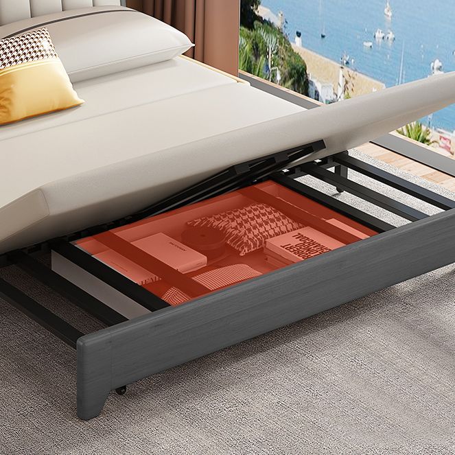 33" Wide Contemporary Sofa Futon Gray Pillow Included Sleeper Sofa Clearhalo 'furn' 'furn_futons' 'Furniture' 'Futons & Daybeds' 'Futons' 'Living Room Furniture' 1200x1200_af0e73c3-d849-4e52-94d5-3a667daddce6