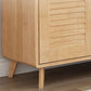 Modern Straight Legs Side Cabinet Wood Knobs Cabinet with Drawer