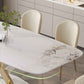 Luxury Sintered Stone Top Dining Set Rectangle 1/4/5/7 Pieces Dining Table with Chairs Clearhalo 'Dining Room Sets' 'Dining Tables & Seating' 'dining_room_set' 'furn' 'furn_dining_room_set' 'Furniture' 'furniture_dining_room_set' 'Kitchen & Dining Furniture' 1200x1200_af1102bc-787a-4766-a129-e594fefe3af5