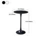 Industrial Metal Bar Table Faux Marble 27.56" Round Top Indoor Bistro Table Clearhalo 'Bar Furniture' 'Bar Tables' 'bar_tables' 'furn' 'furn_bar_tables' 'Furniture' 'furniture_bar_tables' 'Kitchen & Dining Furniture' 'kitchen&dining_furn' 'kitchen' 1200x1200_af129255-51ad-4f47-8965-3d74ea8794b5