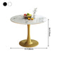 29.5''H Luxury Scratch Resistant Marble Table Round Table for Home Clearhalo ' dining_table' 'Dining Tables & Seating' 'Dining Tables' 'furn' 'furn_dining_table' 'Furniture' 'furniture_dining_table' 'Kitchen & Dining Furniture' 'kitchen&dining_furn' 'kitchen' 'kitchen_dining_table' 1200x1200_af13a671-e149-476b-81ed-fa519df180fc