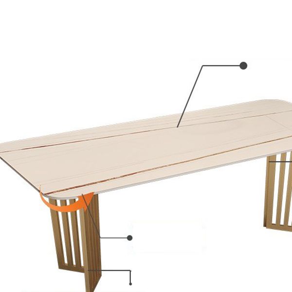 Rectangular Shaped Conference Table 2 Legs Writing Desk in White Clearhalo 'furn' 'furn_office_desk' 'Furniture' 'Office Desks' 'Office Furniture' 'office_desk' 1200x1200_af156403-43a0-47e0-a3a7-7724cdf27e3e