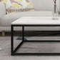 Marble Metal Frame Coffee Table Luxurious Rectangular Cocktail Table Clearhalo 'Coffee & Accent Tables' 'Coffee Tables' 'coffee_tables' 'furn' 'furn_coffee_tables' 'Furniture' 'Living Room Furniture' 1200x1200_af16fc43-db40-4ce2-8f2f-e7abe11681e8
