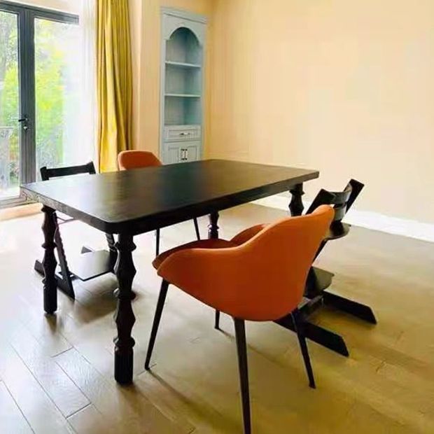 Rectangle Casual Dining Table Solid Wood Fixed Table for Restaurant Clearhalo ' dining_table' 'Dining Tables & Seating' 'Dining Tables' 'furn' 'furn_dining_table' 'Furniture' 'furniture_dining_table' 'Kitchen & Dining Furniture' 'kitchen&dining_furn' 'kitchen' 'kitchen_dining_table' 1200x1200_af17a27b-4fe7-4742-a44c-7d65262258fb