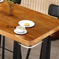 Modern 1/9 Pieces Bar Table Set Rectangle Pine Wood Counter Table for Milk Tea Shop