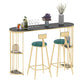 Glam Oval Indoor Counter Set 1/2/3 Pieces Double Pedestal Bar Pub Table Set Clearhalo 'Bar Furniture' 'furn' 'furn_home_bar_bar_sets' 'Furniture' 'Home Bars & Bar Sets' 'home_bar_bar_sets' 'Kitchen & Dining Furniture' 1200x1200_af190cd6-ee5f-4533-8764-59ecf5ad740e