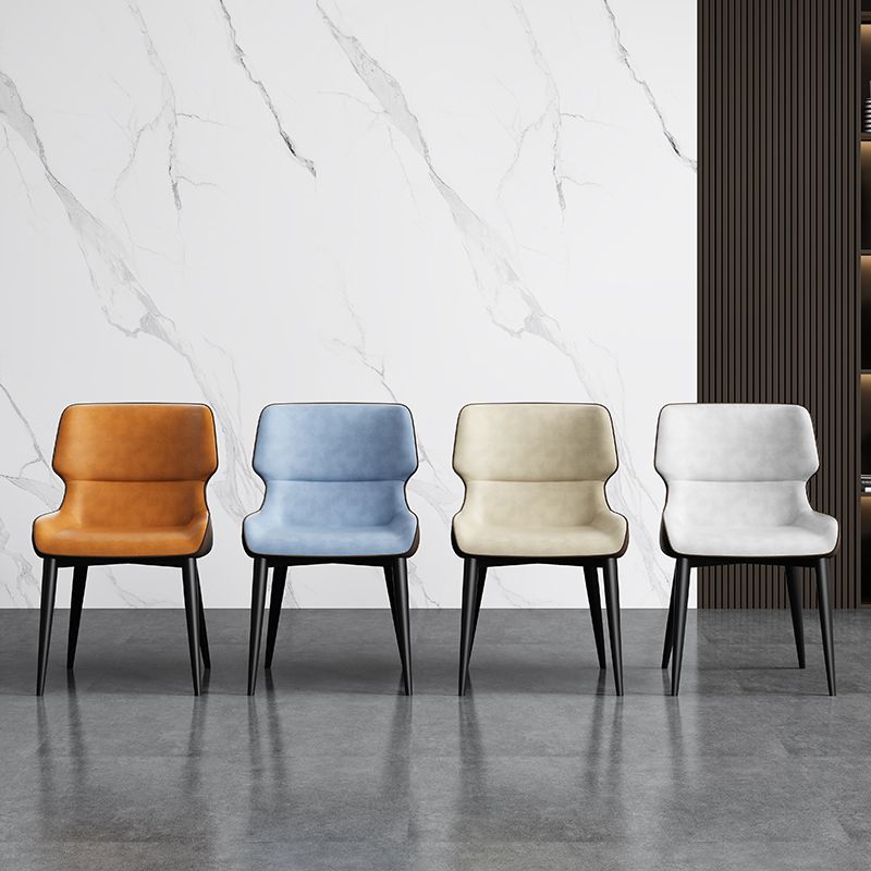 Chaises de salle à manger sans bras contemporaine avec rembourrage avec rembourrage