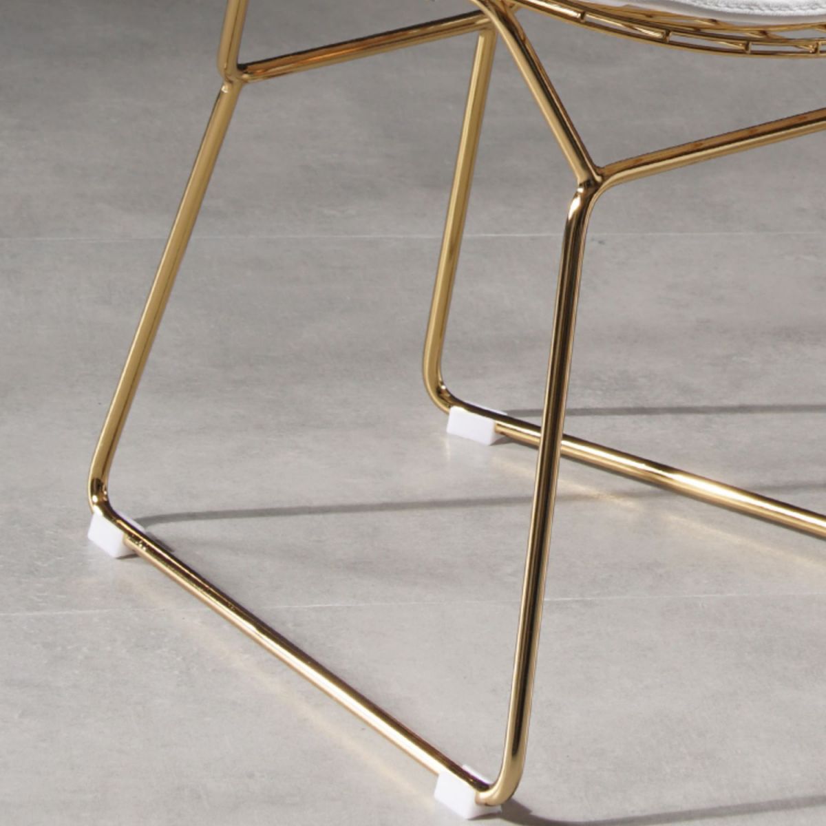 Glam Metal Dining Side Chair Dining Room Cross Back Armless Upholstered Chair Clearhalo ' kitchen&dining_furn' 'Dining Chairs' 'Dining Tables & Seating' 'dining_chair' 'furn' 'furn_dining_chair' 'Furniture' 'furniture_dining_chair' 'Kitchen & Dining Furniture' 'kitchen' 1200x1200_af1b8dae-fd81-4e8f-8b28-79e0364ace5f