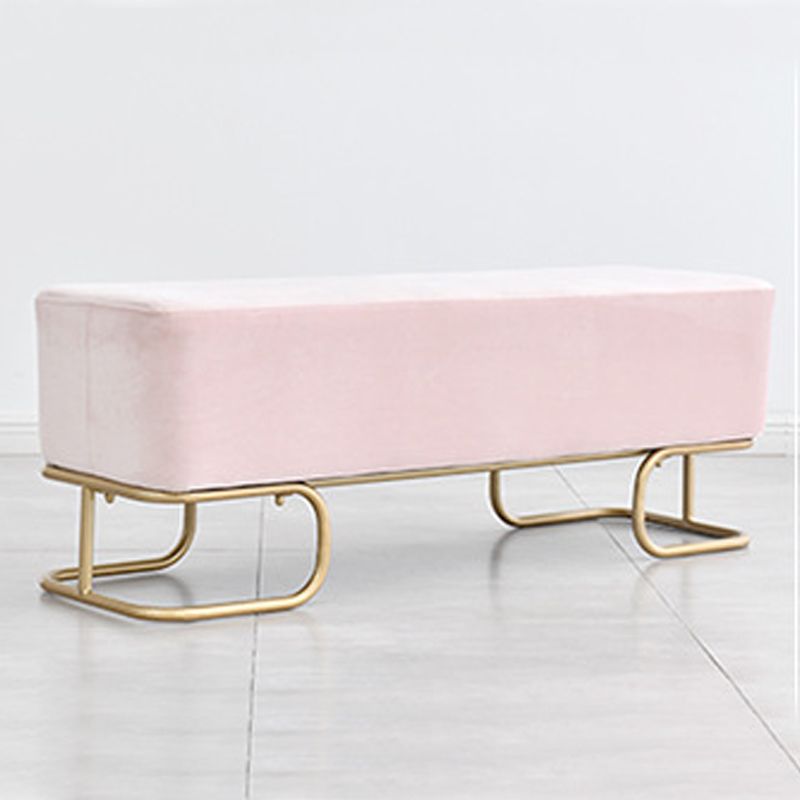 15.75" Wide Glam Solid Color Bench Cushioned Bench for Bedroom Clearhalo 'Benches' 'Chairs & Seating' 'furn' 'furn_benches' 'Furniture' 'Living Room Furniture' 1200x1200_af1d51ee-b953-4f22-9d66-3471a7bccb8f