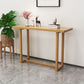 Solid Wood 1-shelf Console Table 13.78" W Rectangle Accent Table for Hall