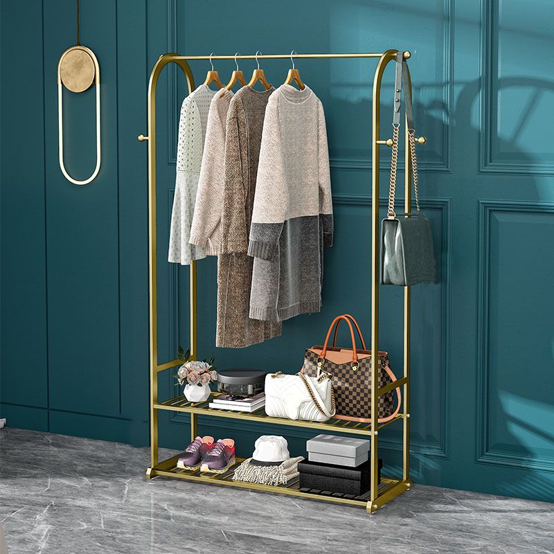Modern Coat Hanger Storage Shelves Hall Tree Entry Hall Tree with Hooks Clearhalo 'Entry & Mudroom Furniture' 'furn' 'furn_hall_tree_coat_racks' 'Furniture' 'Hall Trees & Coat Racks' 'hall_tree_coat_racks' 1200x1200_af1ddd2c-4a0c-4ae3-9426-5de262318847