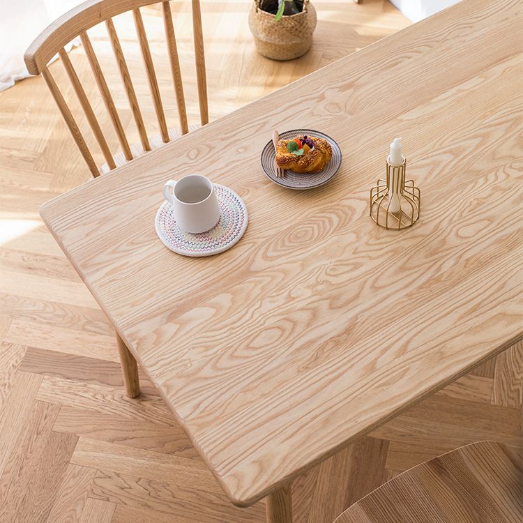 Rectangle Wooden Dining Table in Nature Modern Ash Wood Table with 4 Legs Clearhalo ' dining_table' 'Dining Tables & Seating' 'Dining Tables' 'furn' 'furn_dining_table' 'Furniture' 'furniture_dining_table' 'Kitchen & Dining Furniture' 'kitchen&dining_furn' 'kitchen' 'kitchen_dining_table' 1200x1200_af1e296e-cae4-4be1-8919-77e5c49a833f