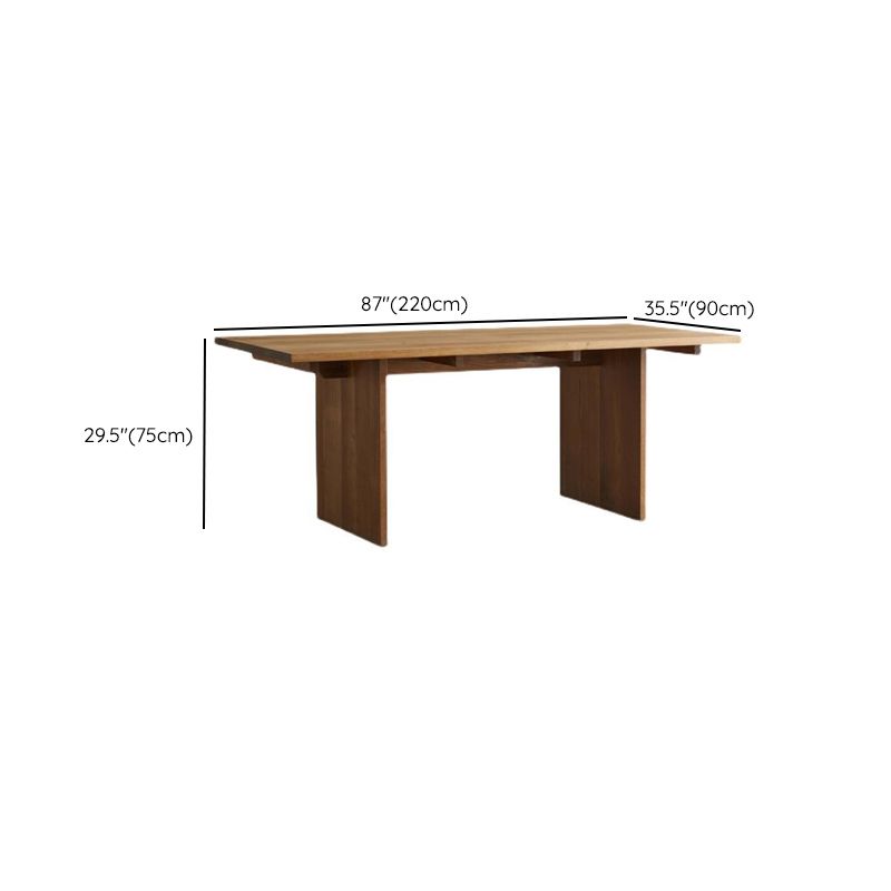 1/3/4/5 Pieces Rectangle Dining Set Solid Wood Dining Table with Wooden Chairs Clearhalo 'Dining Room Sets' 'Dining Tables & Seating' 'dining_room_set' 'furn' 'furn_dining_room_set' 'Furniture' 'Kitchen & Dining Furniture' 1200x1200_af2035d7-b40b-4eee-864d-4ec80a877731