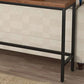 Modern 41.3"H Bar Table Black Iron Solid Wood Pub Table for Living Room Clearhalo 'Bar Furniture' 'Bar Tables' 'bar_tables' 'furn' 'furn_bar_tables' 'Furniture' 'Kitchen & Dining Furniture' 1200x1200_af2171e5-054e-4e58-934d-013917d9049a