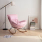 Contemporary Style Nursery Sofa Rocking Chair Indoor Rocking Chair with Ottoman