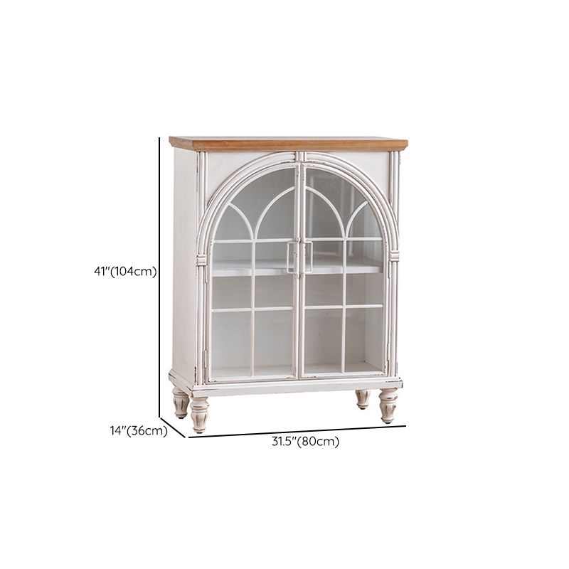 Tradizionale display pino stand di stoccaggio bianco per soggiorno