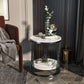 Modern Round Side Table Minimalist Slate Sofa Corner Table with Storage Clearhalo 'Coffee & Accent Tables' 'End & Side Tables' 'end_side_tables' 'furn' 'furn_end_side_tables' 'Furniture' 'Living Room Furniture' 1200x1200_af2562b1-2a33-4568-b22a-6fe70f4da89e