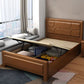 Cabecero de madera maciza Cama estándar Cama rectangular con patas personalizadas