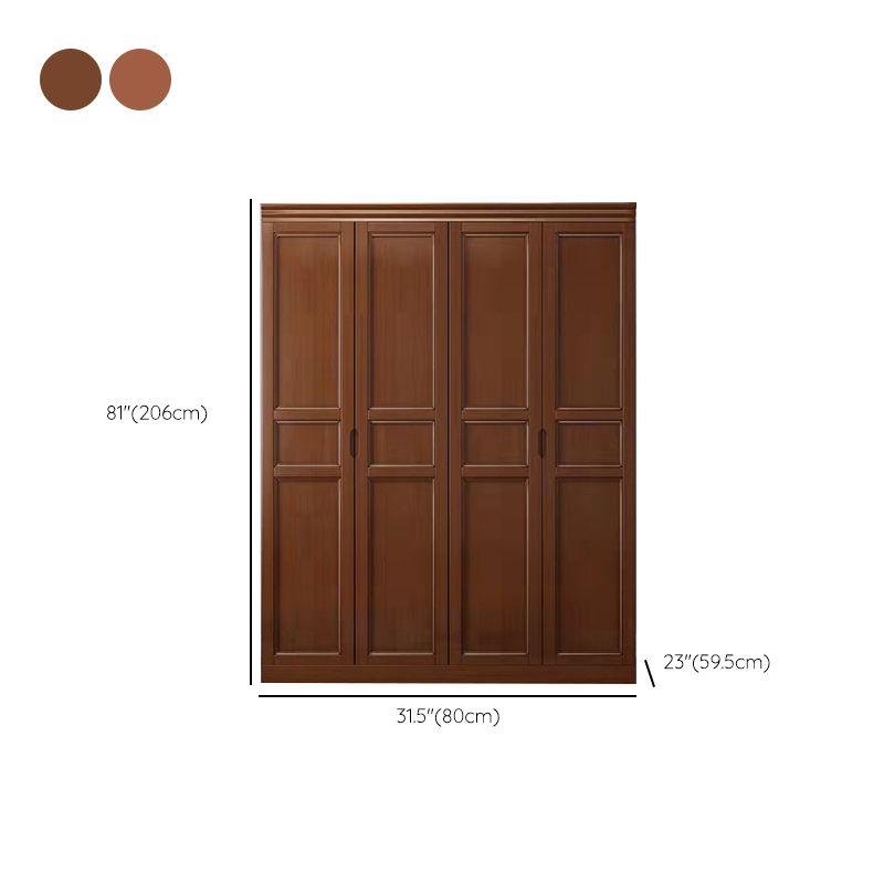 Matte Finish Cabinet for Bedroom Traditional Rubberwood Storage Cabinet Clearhalo 'Armoires & Wardrobes' 'armoires_wardrobes' 'Bedroom Furniture' 'furn' 'furn_armoires_wardrobes' 'Furniture' 1200x1200_af2632fc-1332-4855-82db-e087796f2c05