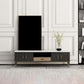 Console multimédia TV moderne, support multimédia TV en pierre pour le salon