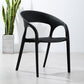 Modern Style Dining Chair Plastic Arm Chair with Plastic Legs for Kitchen