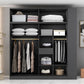 White and Black Wardrobe Armoire Engineered Wood Wardrobe Closet Clearhalo 'Armoires & Wardrobes' 'armoires_wardrobes' 'Bedroom Furniture' 'furn' 'furn_armoires_wardrobes' 'Furniture' 1200x1200_af29d44f-f440-47f1-98e3-0cf6dbf838a0