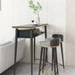 Industrial Marble Pub Table with Rectangle Table Top Legs Table - 41.3" H Clearhalo 'Bar Furniture' 'Bar Tables' 'bar_tables' 'furn' 'furn_bar_tables' 'Furniture' 'furniture_bar_tables' 'Kitchen & Dining Furniture' 1200x1200_af2b100f-283f-4a53-9661-fa145cfdde30
