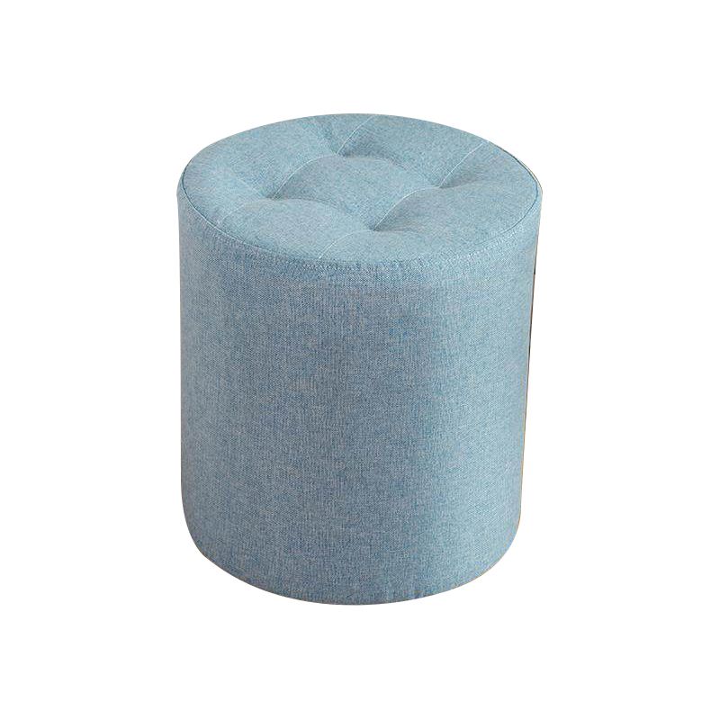Contemporary Pouf Ottoman Fabric Upholstered Tufted Solid Color Cylinder Shape Ottoman Clearhalo 'furn' 'furn_ottomans_poufs' 'Furniture' 'Living Room Furniture' 'Ottomans & Poufs' 'ottomans_poufs' 1200x1200_af2b473f-2c3d-4282-aa56-10d811661b9e