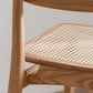 Wood Rattan Scandinavian Style Dining Chair Dining Room Open Back Dining Side Chair Clearhalo ' kitchen&dining_furn' 'Dining Chairs' 'Dining Tables & Seating' 'dining_chair' 'furn' 'furn_dining_chair' 'Furniture' 'furniture_dining_chair' 'Kitchen & Dining Furniture' 'kitchen' 1200x1200_af2bc874-3423-403d-8af8-8bbe835fccee