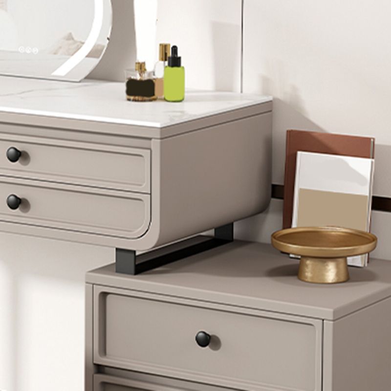 Glam Make -up Eitelkeitstisch mit Schieferoberteil, fester Holzverkederstisch