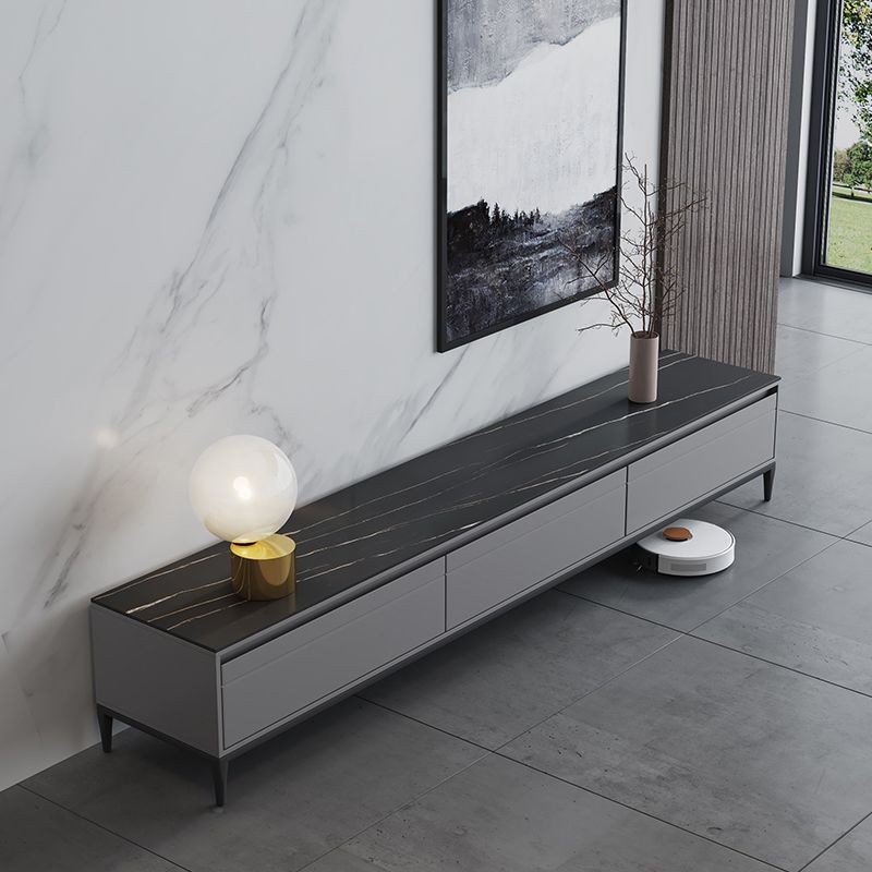 Black Slate TV Cabinet Modern Minimalist Home Closed TV Stand Console Clearhalo 'furn' 'furn_tv_stands_entertainment_centers' 'Furniture' 'Living Room Furniture' 'TV Stands & Entertainment Centers' 'TV Stands & Media Storage Furniture' 'tv_stands_entertainment_centers' 1200x1200_af2c166f-bdb0-48eb-91fa-8625ec9b11e8