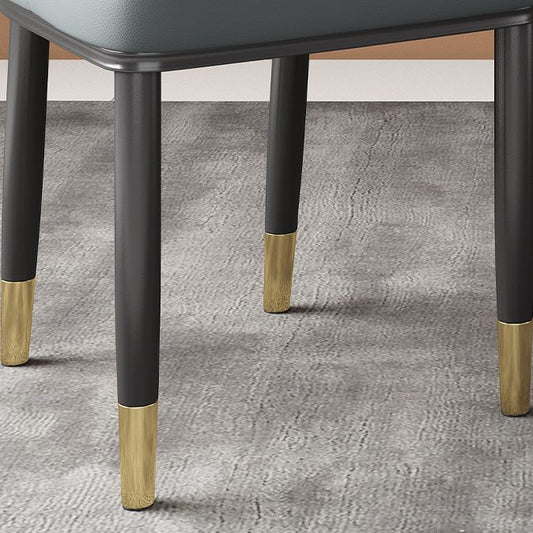 Scandinavian Home Side Chair Solid Back Metal Upholstered Dining Room Chair (Set of 2) Clearhalo ' kitchen&dining_furn' 'Dining Chairs' 'Dining Tables & Seating' 'dining_chair' 'furn' 'furn_dining_chair' 'Furniture' 'furniture_dining_chair' 'Kitchen & Dining Furniture' 'kitchen' 1200x1200_af2c868d-c45a-491b-8da4-724b2cf31b6f