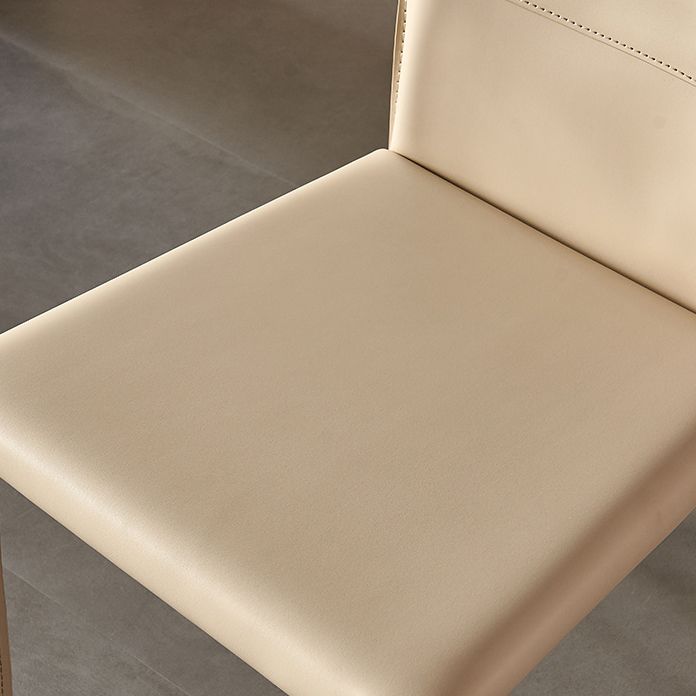 Sillas de estilo contemporáneo silla sin brazo para cocina con patas de metal